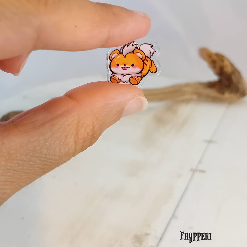 Orecchino Growlithe acrilico fan art Orecchino Growlithe acrilico fan art
