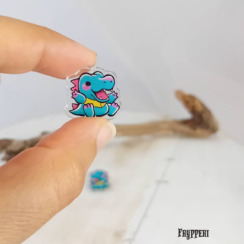 Orecchino Totodile acrilico fan art Orecchino Totodile acrilico fan art