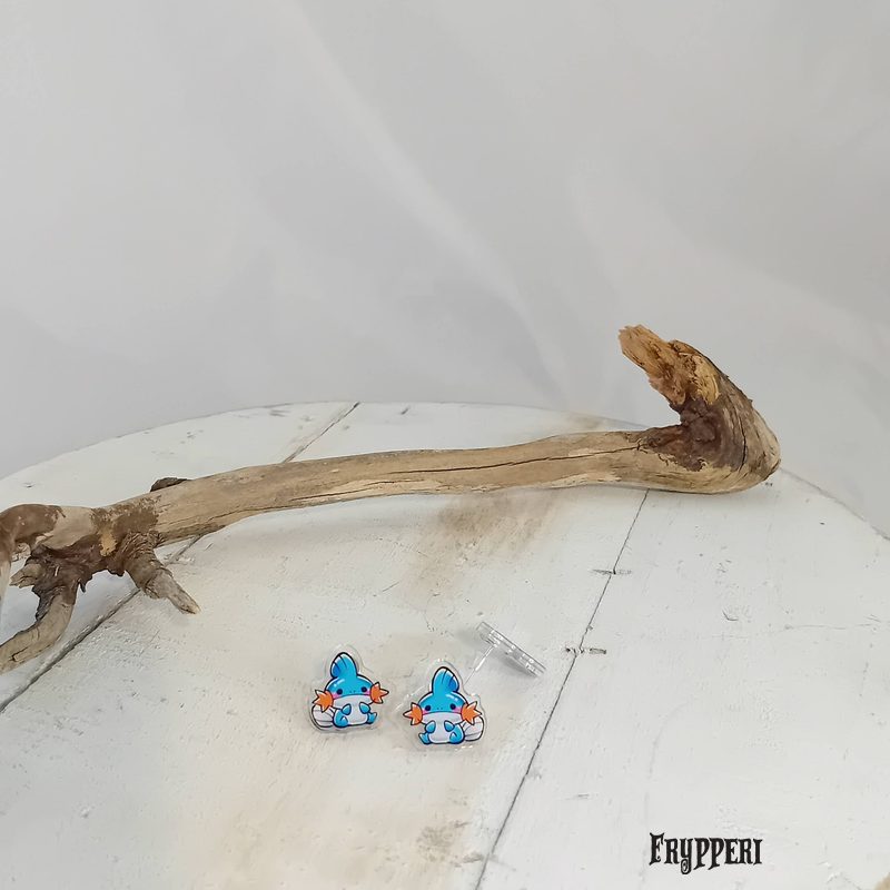 Orecchino Mudkip acrilico fan art