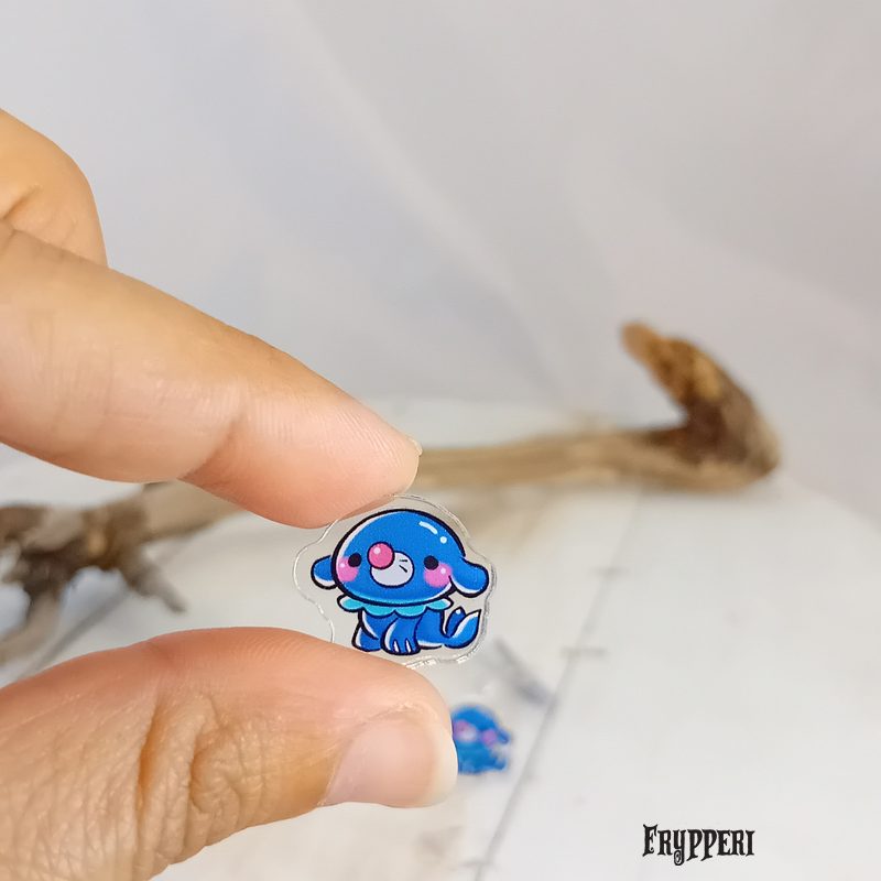 Orecchino Popplio acrilico fan art Orecchino Popplio acrilico fan art