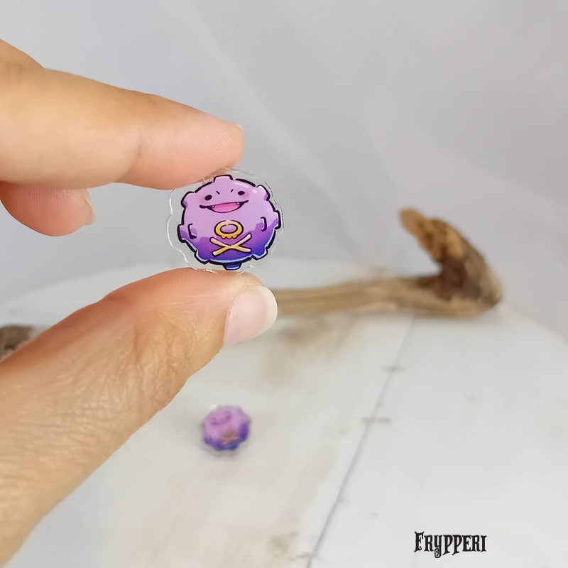 Orecchino Koffing acrilico fan art Orecchino Koffing acrilico fan art