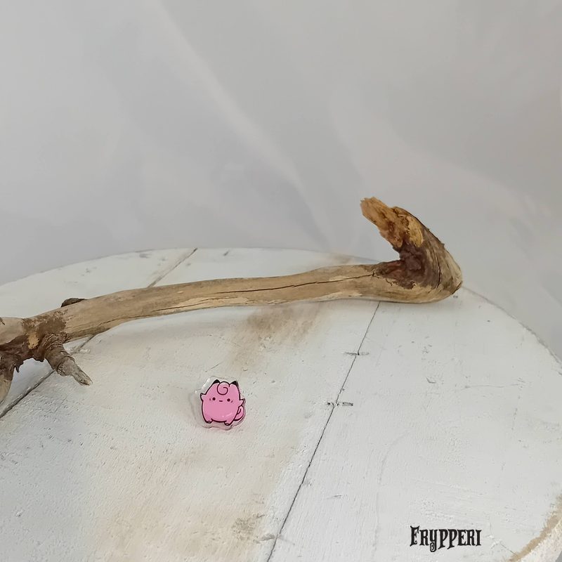Orecchino Clefairy acrilico fan art