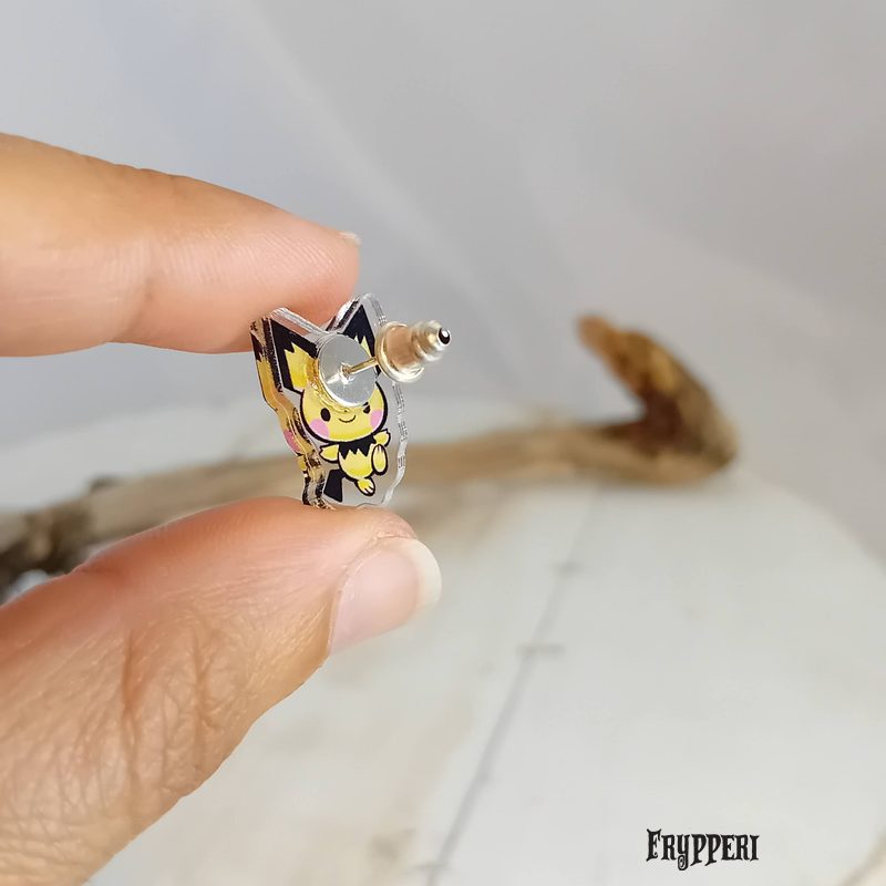 Orecchino Pichu acrilico fan art