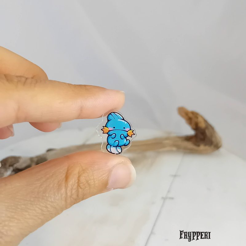 Orecchino Mudkip acrilico fan art