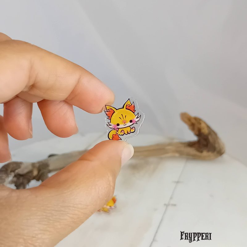 Orecchino Vulpix acrilico fan art Orecchino Vulpix acrilico fan art