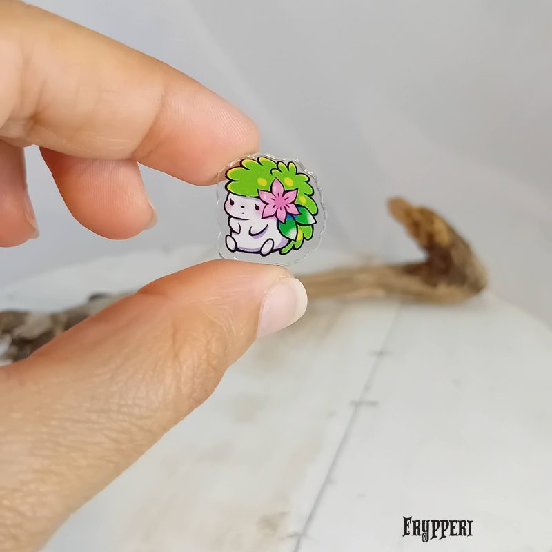 Orecchino Shaymin acrilico fan art Orecchino Shaymin acrilico fan art