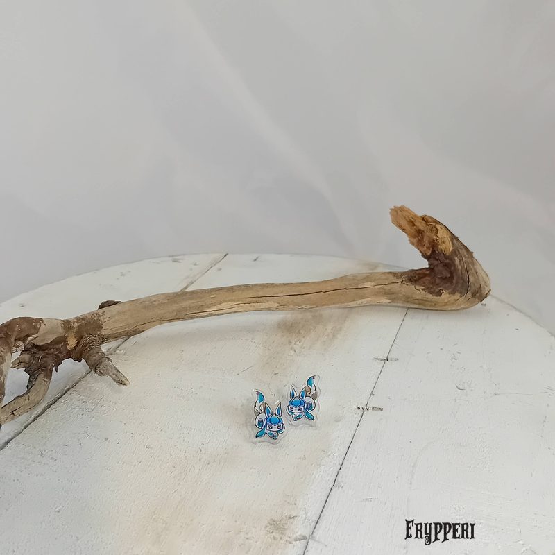 Orecchino Glaceon acrilico fan art