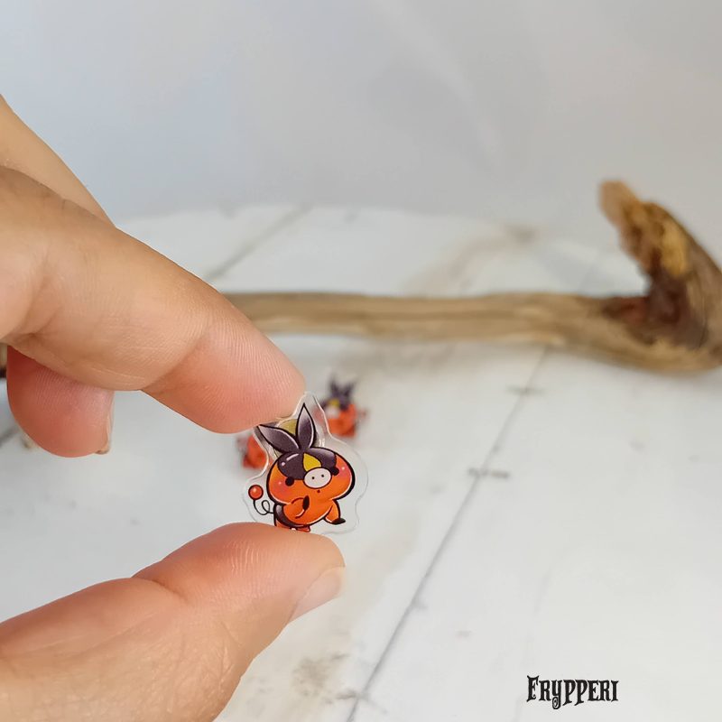 Orecchino Tepig acrilico fan art