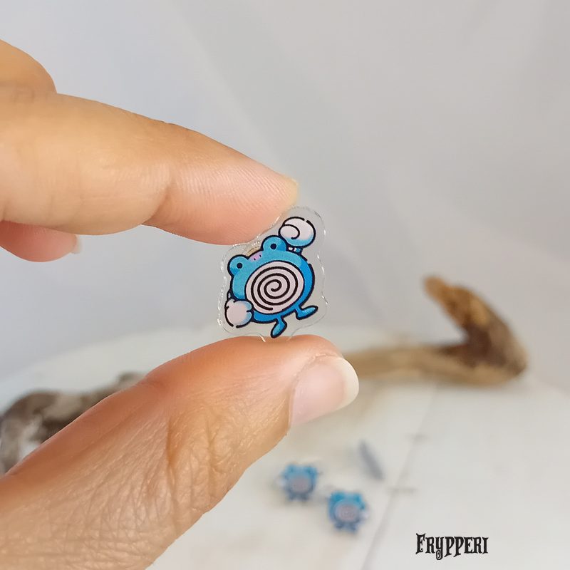 Orecchino Poliwhirl Chibi acrilico fan art Orecchino Poliwhirl Chibi acrilico fan art