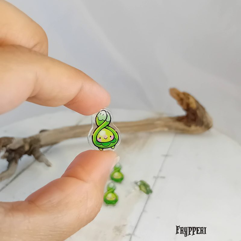 Orecchino Budew acrilico fan art