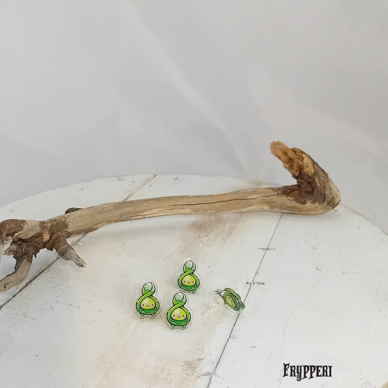 Orecchino Budew acrilico fan art