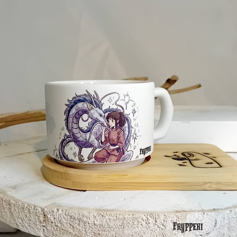 Tazza Vassoio Citta incantata