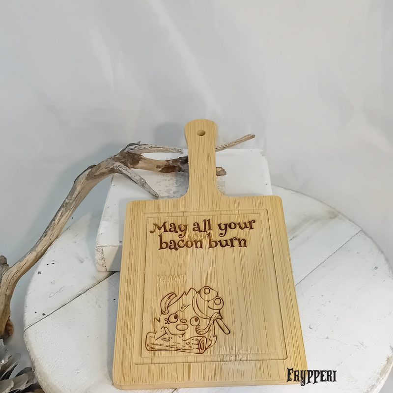 Vassoio Bamboo Quadrato Fuoco Bacon