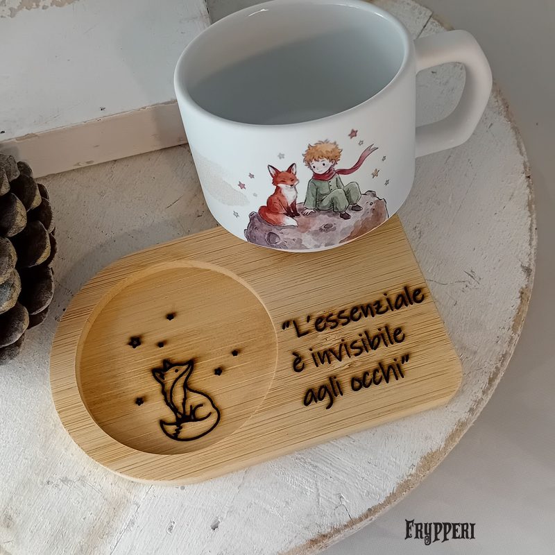 Tazza Vassoio Principe e Volpe